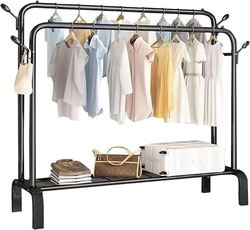 Heavy duty double clothes rail - heavy,