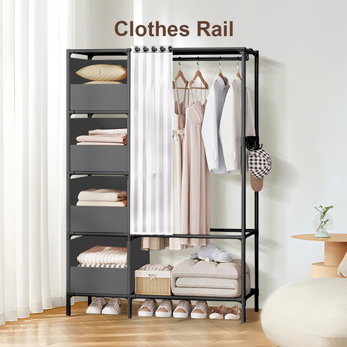 Metal clothes rail storage - rail,