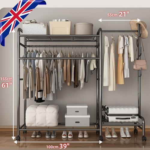 Heavy duty double clothes rail - clothes,