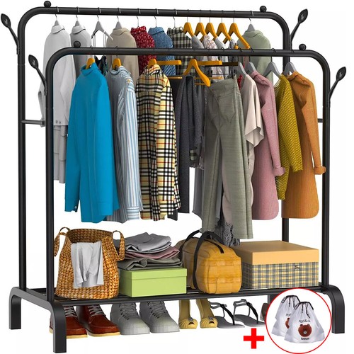 Heavy duty double clothes rail - clothes,