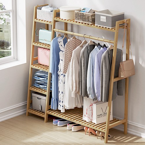 Heavy duty wooden clothes rail - heavy,