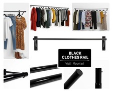 Clothes Rail Gloss Black