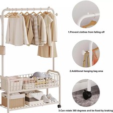 Heavy Duty Double Clothes Rail