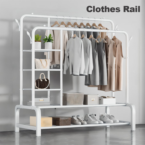 Heavy duty double rail clothes - heavy,