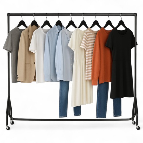 Black heavy duty - clothes, rail